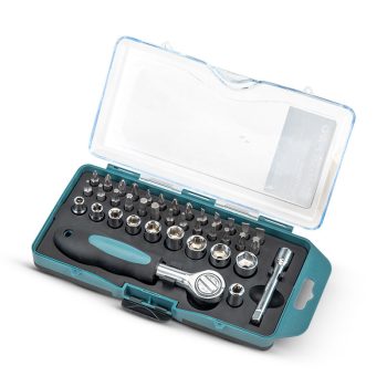   BORMANN Set chei tubulare și capete de șurub, prindere 1/4", set 38 buc. (BHT1240)