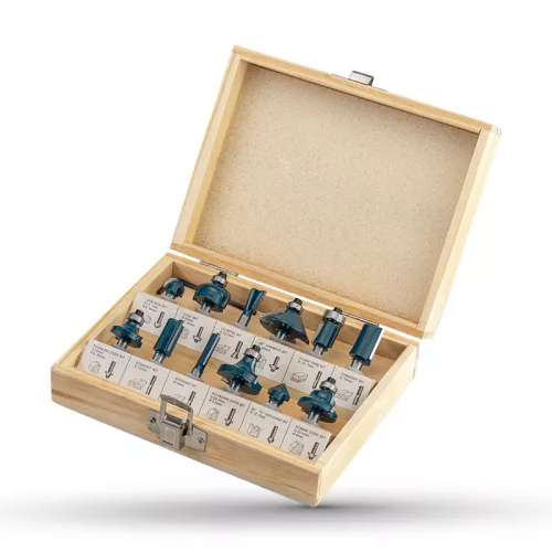 BORMANN Pro set 12 buc bits freză superioară 6mm (BHT1615)