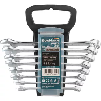BORMANN Pro set 8 chei stelate/plate, 10-17 mm (BHT1667)