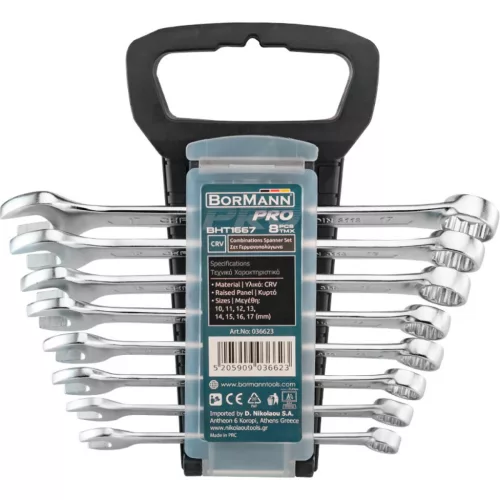 BORMANN Pro set 8 chei stelate/plate, 10-17 mm (BHT1667)