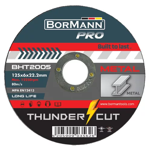 BORMANN Pro disc abraziv Φ125x6 mm "THUNDER-CUT" Long Life (BHT2005)