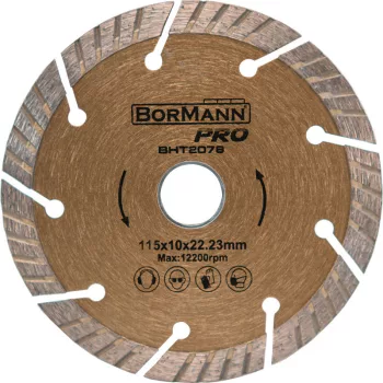   BORMANN Pro Disc diamantat SLANT TURBO Φ115X1,4X22,2mm 10mm (BHT2078)