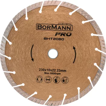   BORMANN Pro Disc diamantat SLANT TURBO Φ230X2,0X22,2mm 10mm (BHT2080)