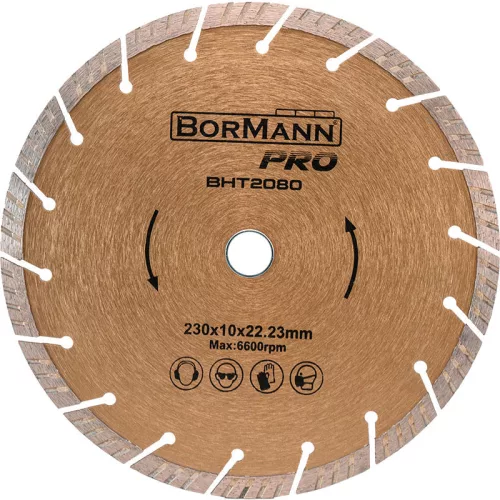 BORMANN Pro Disc diamantat SLANT TURBO Φ230X2,0X22,2mm 10mm (BHT2080)