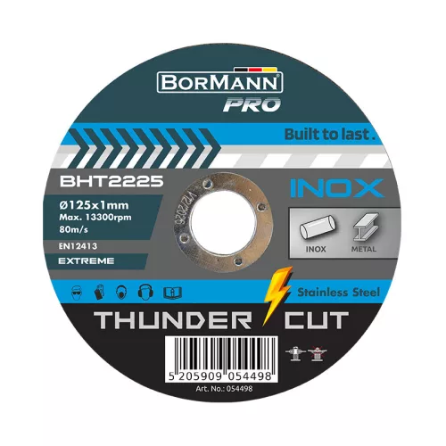 BORMANN Pro Disc de tăiere Φ125x1mm INOX EXTREME (BHT2225)