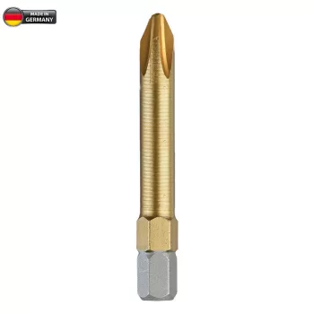   BORMANN Pro bit PH industrial cu nitrură de titan 50mm TiN 1/4" C6,3 10 buc (BHT3512)