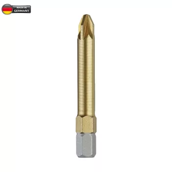   BORMANN Pro bit PZ pentru șurubelniță 50mm lung TiN 1/4" C6,3 10 buc (BHT3526)