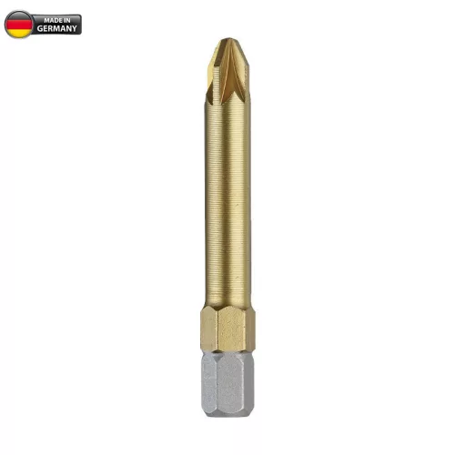 BORMANN Pro bit PZ pentru șurubelniță 50mm lung TiN 1/4" C6,3 10 buc (BHT3526)