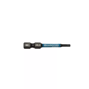   BORMANN Pro bit de înfiletare s2 x-pro h2,5x50mm 2 bucăți (BHT3682-2)
