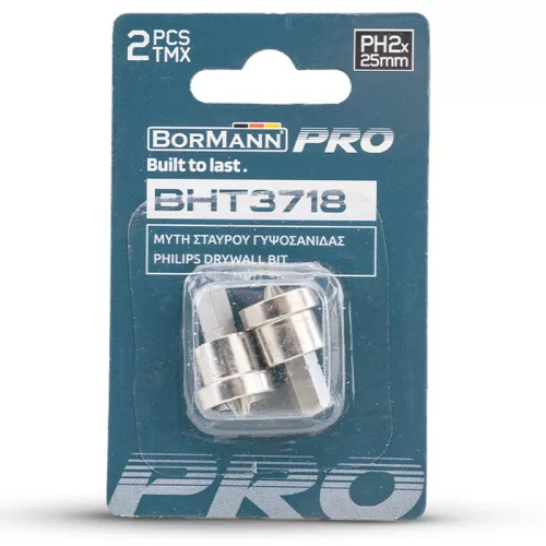BORMANN Pro freză Philips gips-carton S2 PH2x25mm, 2buc (BHT3718-2)