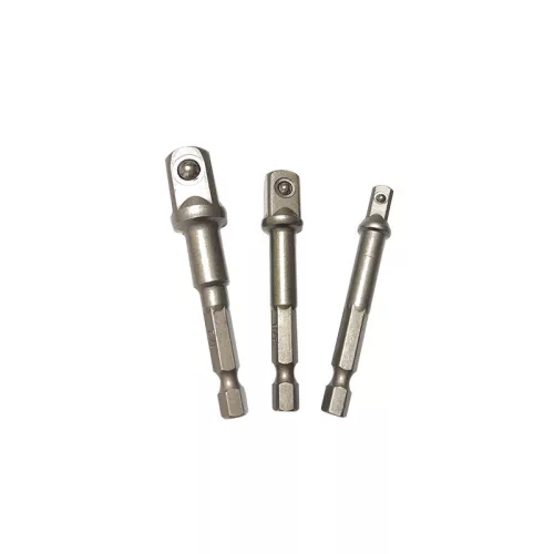 BORMANN Pro Set adaptoare CRV pentru chei 1/4'' 3 buc. (1/4''-3/8''x65mm,1/2''x73mm) (BHT3730)