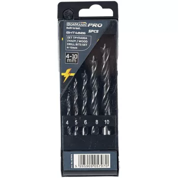 BORMANN Pro set 5 burghie lemn 4-10mm (BHT4826)