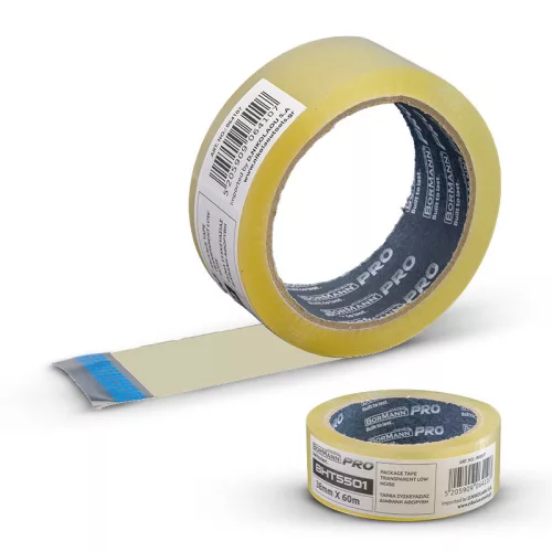 BORMANN Pro Bandă adezivă transparentă 38mm x 60m (BHT5501)