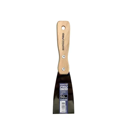 BORMANN Pro racletă flexibilă oțel-carbon, mâner din lemn, 40mm (BHT5801)