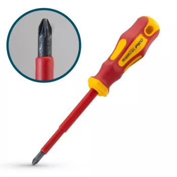 BORMANN Pro șurubelniță izolată VDE PZ1x80 mm (BHT7094)