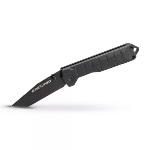 BORMANN Pro cuțit pliabil negru, mâner aluminiu 166 mm, lamă neagră (BHT7592)