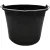 BORMANN găleată plastic 12L, mâner metalic, negru (BHT7970)