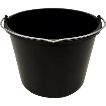   BORMANN găleată plastic 20L, mâner metalic, negru (BHT7972)