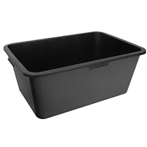 BORMANN LADĂ DE MORTAR 80L, PĂTRATĂ, 78x55,5x30,3cm, CU RIGLĂ, NEGRU (BHT7978)