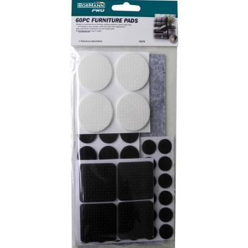   BORMANN covorașe adezive pentru mobilier 60 buc, negru/gri (BHT8530)
