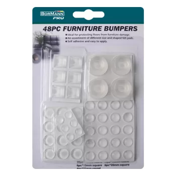   BORMANN protecție mobilier, 48 bucăți, autocolant transparent (BHT8534)