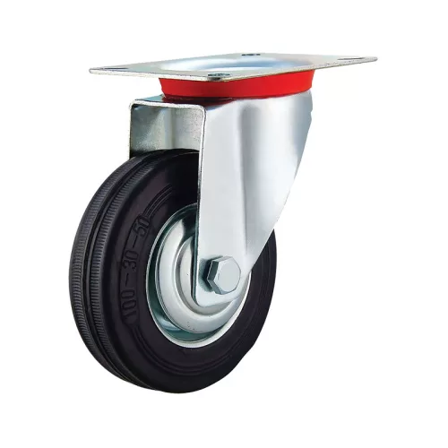 BORMANN Pro roată φ100, sarcină 100kg, diametru ax 127mm, placă 100x82mm (BHT9004)