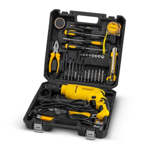 Set Masina de Gaurit cu Impact BORMANN Lite + 96 Scule, 650W, 0-3000 rpm (BID6005)