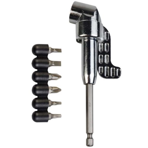 BORMANN Pro adaptor unghiular 1/4 cu set biți 6 piese (BKC2200)