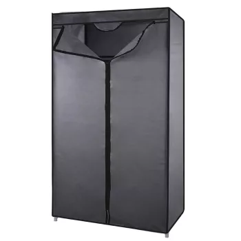   BORMANN ELITE dulap gri din țesătură, cadru metalic, 60x45x170cm (BPC1000)