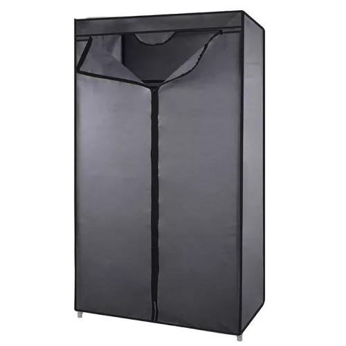 BORMANN ELITE dulap gri din țesătură, cadru metalic, 60x45x170cm (BPC1000)