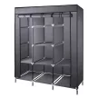 BORMANN ELITE dulap gri din țesătură, cadru metalic, 130x45x170cm (BPC1500)