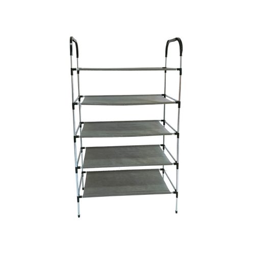 BORMANN ELITE suport pentru pantofi cu 5 polițe, textil și cadru metalic, 60x30x102cm (BPC2260)