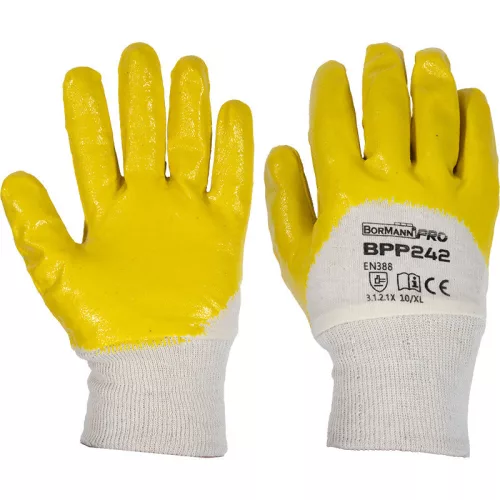 BORMANN Pro MĂNUȘI BUMBAC NITRIL 10"/XL (BPP242)