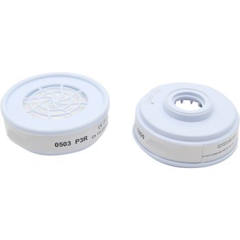   BORMANN Pro filtru pentru mască P3 pentru praf, 2 buc. (compatibil cu BPP2460 și BPP2462) alb (BPP2468-2)