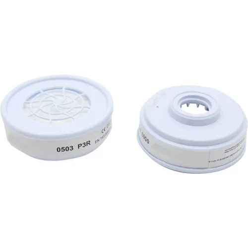 BORMANN Pro filtru pentru mască P3 pentru praf, 2 buc. (compatibil cu BPP2460 și BPP2462) alb (BPP2468-2)