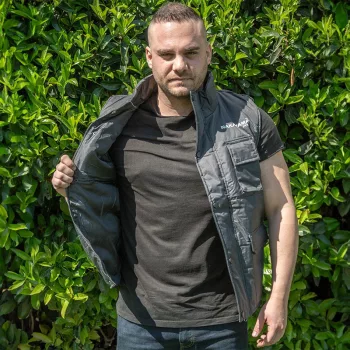   NAKAYAMA PRO Vestă de protecție căptușită, neagră, L/52 (BPP7084)