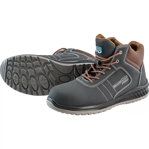 BORMANN Pro bocanci de protecție O1, Piele Nubuc, mărime 41 (BPP8161)