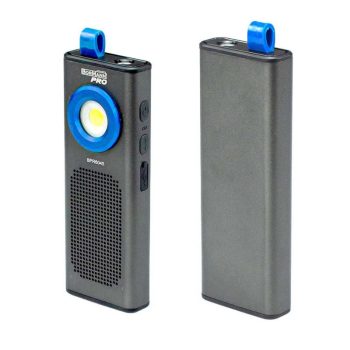   BORMANN Pro Lampa de lucru cu acumulator, inalta luminozitate, 3 in 1, 500Lm cob, 150LM topled, difuzor Bluetooth, rezistenta la apa (BPR6045)