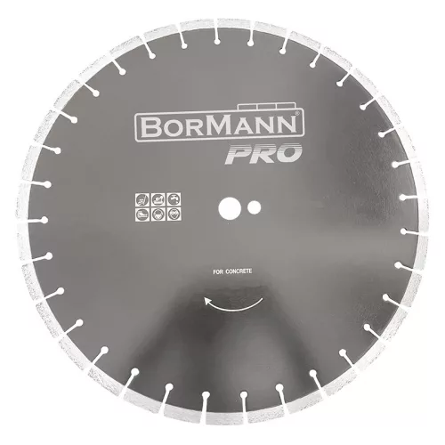 BORMANN Pro Disc diamantat pentru asfalt și beton, pentru mașină cu motor pe benzină, Φ500mm, compatibil BTC5118 (BTC5119)