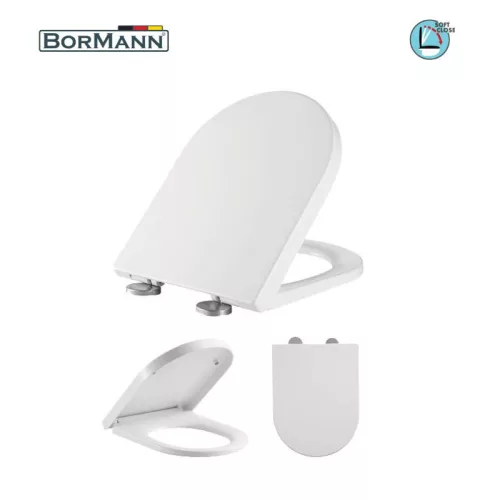BORMANN scaun WC "GEMINI" anti-condens, 465x360mm (BTW1010)