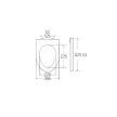 BORMANN scaun WC "NORMA" anti-condens, 425x366mm (BTW1020)