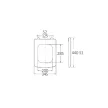 BORMANN scaun WC "VIRGO" anti-condens, 440x345mm (BTW1075)