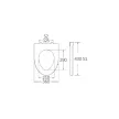 BORMANN scaun WC "AQUA" anti-condens, 430x360mm (BTW1085)