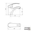 BORMANN robinet lavoar "SONIA", cu dop pop-up (BTW3240)