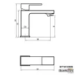 BORMANN robinet lavoar "FIONA", cu dop pop-up (BTW3385)