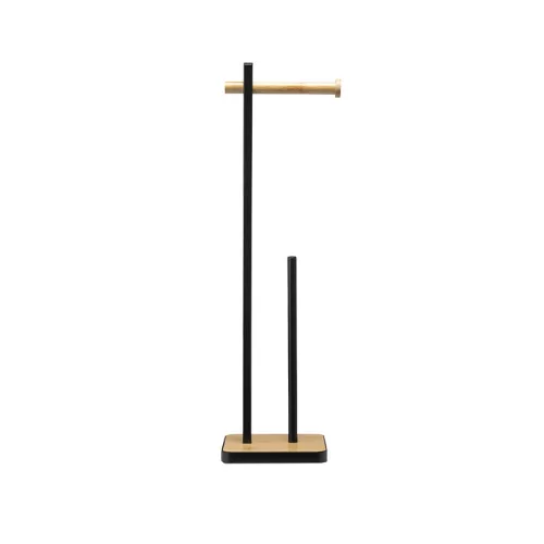 BORMANN suport hârtie WC bambus/negru 18x67cm (BTW9048)