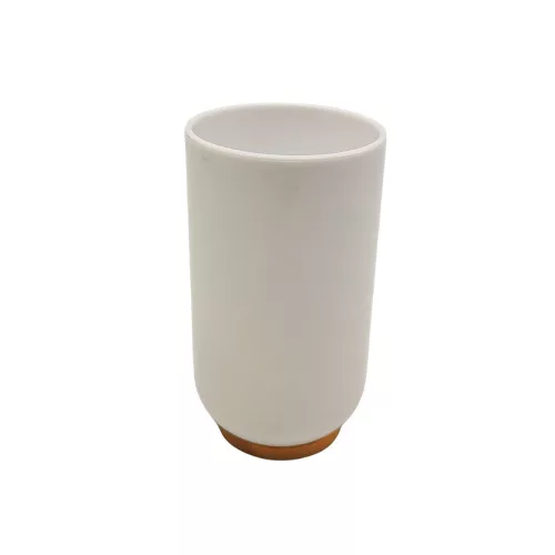 BORMANN pahar alb-bambus 7,2x11cm (BTW9051)