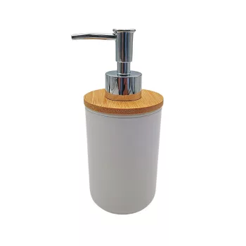BORMANN dozator săpun alb-bambus Φ7,2x16,5cm (BTW9052)