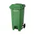 BORMANN ELITE coș de gunoi plastic 120 l cu roți și pedală metalică, 55x47x96 cm, verde (BTW9055)