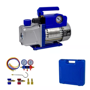   BORMANN Pro Pompa vid + distribuitor și manometru pentru aer condiționat (BVP1000)